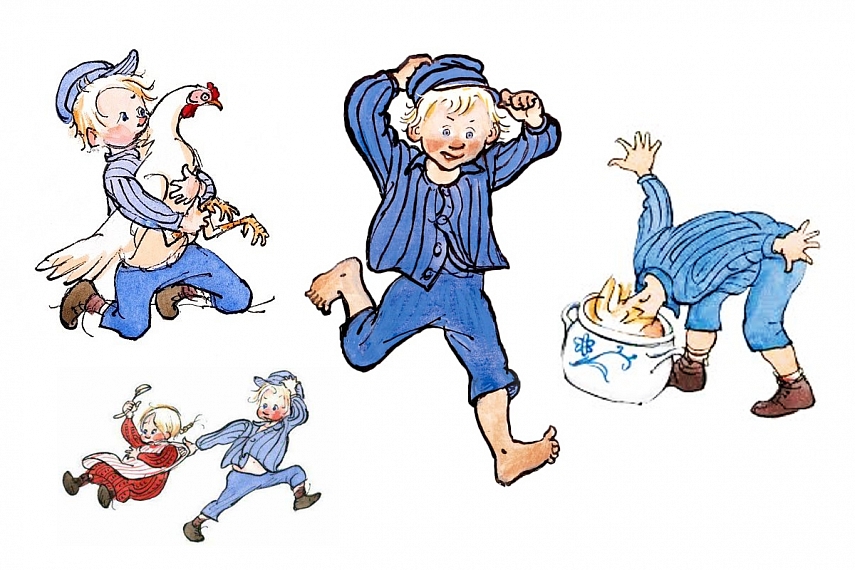 <p>Originalios knygos iliustracijos. Autorius: švedų iliustratorius Bjorn Berg (1923-2008), iliustravęs visas rašytojos knygas apie Emilį (taip, jų yra ne viena)...</p>
